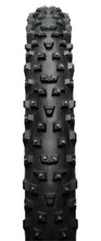 Load image into Gallery viewer, 45NRTH Wrathchild Tire - 27.5 x 3, Tubeless, Folding, Black, 120tpi, 252 XL Concave Carbide Aluminum Studs
